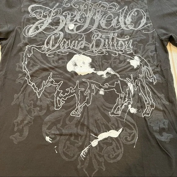 Bundle of 2 Buffalo David Bitton V-Neck Cotton T-Shirts - Picture 3 of 7